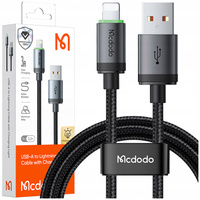 MCDODO USB-Lightning-Ladekabel mit Schnellladefunktion für iPhone (1 m, LED)