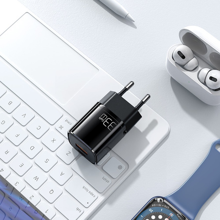 MCDODO SZYBKA ŁADOWARKA SIECIOWA DO TELEFONU ZASILACZ 2X USB USB-C 33W GAN