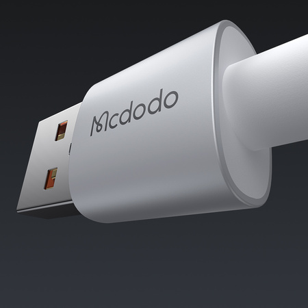 MCDODO KABEL USB-A USB-C SZYBKIE ŁADOWANIE USB TYP C 6A 100W 1M LED BIAŁY