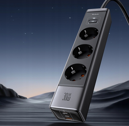 Încãrcãtor prelungitor MCDODO, tip C, 6 prize, USB-C, 1.5 m