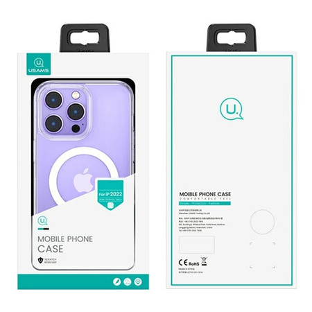 USAMS ETUI ICE MAGNET DO IPHONE 14 PLUS 15 PLUS 6,7 WODOODPORNE MAGNETYCZNE