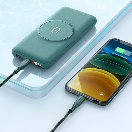 Mcdodo Powerbank, 20000 mAh, PD 3.0, für iPhone, magnetisches Laden, Grün