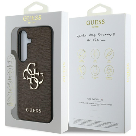 GUESS POKROWIEC TPU DO SAMSUNG GALAXY S25+ Z LOGO 4G I NOWOCZESNYM WYGLĄDEM