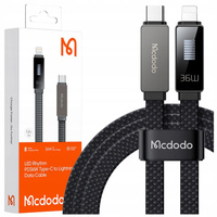 MCDODO Ladekabel USB-C Lightning Schnellladefunktion für iPhone 1 m LED