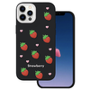 Nakładka Strawberry do iPhone 12 / 12 Pro 6,1" czarna