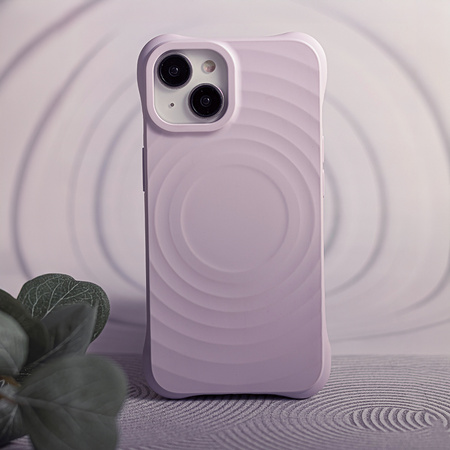 Nakładka Circle Mag do iPhone 15 Pro 6,1" jasnofioletowa