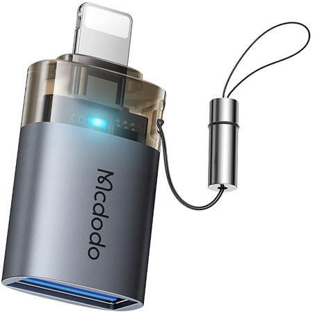 ADAPTOR MCDODO USB-A 3.0 PENTRU LIGHTNING IPHONE IPAD 3A OTG LED