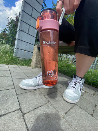 Butelka Sportowa Mcdodo, Bidon, Na wodę, BPA FREE, 1L , czarna