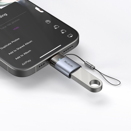 MCDODO USB-A 3.0-Adapter für Lightning, iPhone und iPad (3A OTG LED)