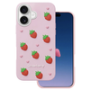 Nakładka Strawberry do iPhone 16 / 17 6,1" różowa