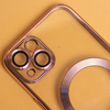 Nakładka Color Chrome Mag do iPhone 16e / 17e różowo-złota