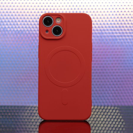 Nakładka Simple Color Mag do iPhone 15 6,1" czerwona