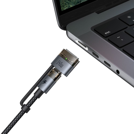 MCDODO KABEL USB-C 240W MAGSAFE 3 140W 2W1 SZYBKIE ŁADOWANIE DO MACBOOK 2M