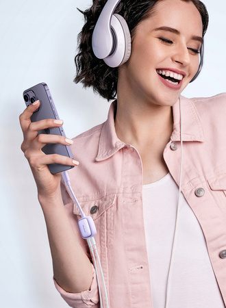 Adaptor Mcdodo, mini jack, pentru iPhone, violet