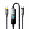 MCDODO KABEL USB-C USB-C SZYBKIE ŁADOWANIE USB TYP C PD 240W 1M LED CZARNY