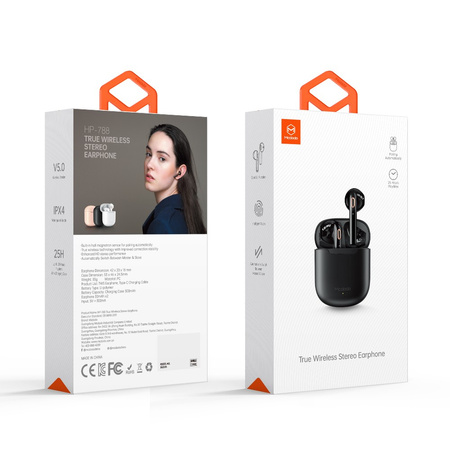 Słuchawki Bezprzewodowe, z bezprzewodowym etui ładującym, Dynamic BT 5, różowe, Mcdodo