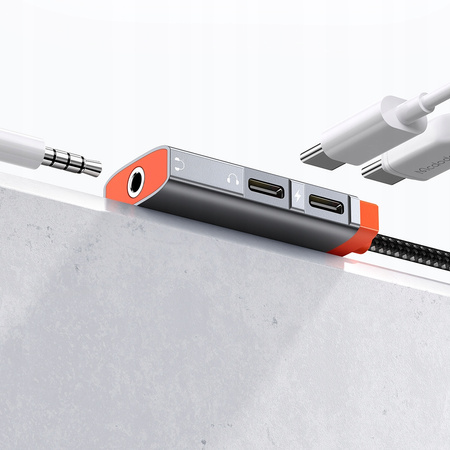 MCDODO ADAPTER USB-C MINI JACK 3.5MM ADAPTER AUX CABLE FOR SAMSUNG DAC