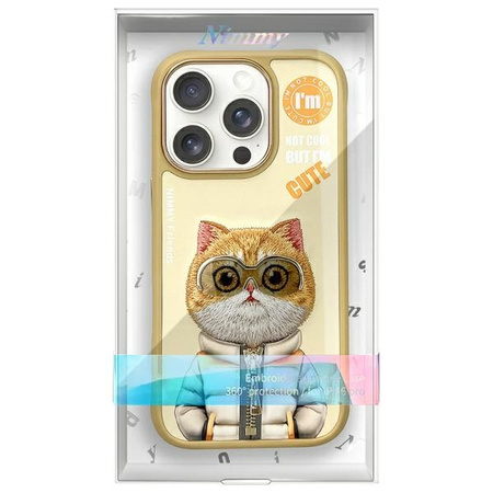 NIMMY ETUI DO IPHONE 16 PRO 6.3 COOL CUTE CAT DESIGN Z OCHRONĄ PRZED ZADARĆ