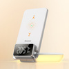 Mcdodo induction charger, with light , with alarm clock function, with watch, white CH-1610