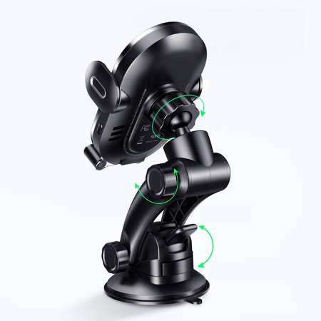 Mcdodo phone holder, automatic, car, with inductive charging, black , 15W, automatic, CH-7620