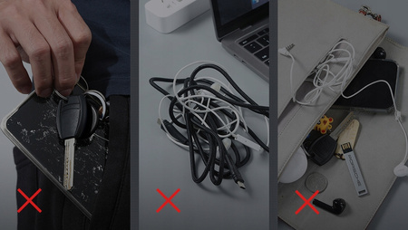 Geantã Mcdodo pentru accesorii, cu încuietoare (L) Negru