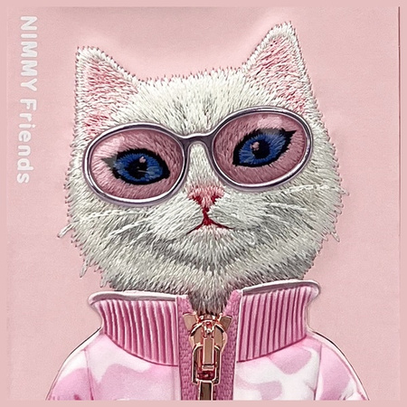 NIMMY ETUI DO IPHONE 16 PRO 6.3 Z MOTYWEM CAT COOL CUTE 2.0 STYLOWA OCHRONA
