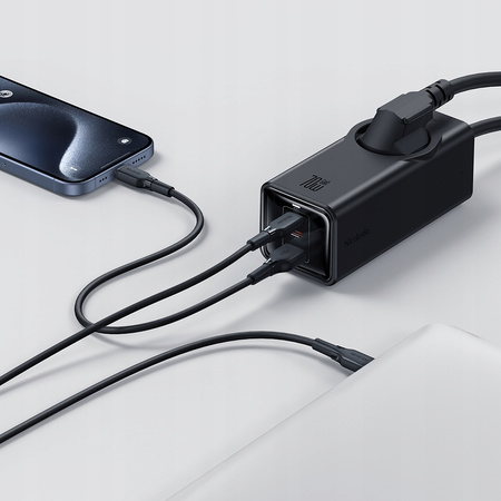 Încãrcãtor prelungitor MCDODO CA GAN 1xUSB 2xUSB-C 1xCA 70W