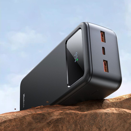 MCDODO DUŻY POWERBANK 30000 MAH SZYBKIE ŁADOWANIE 3 X USB-C USB-A CZARNY