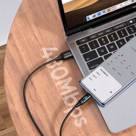 MCDODO KABEL Z WYŚWIETLACZEM MICRO USB SZYBKIE ŁADOWANIE DO SAMSUNG 18W 1M