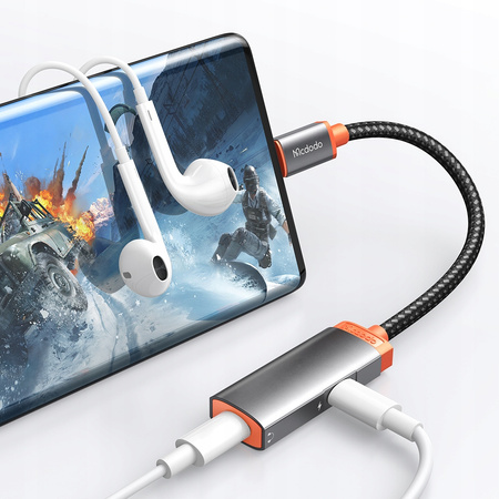 Adaptor telefon Mcdodo USB C - 2x USB-C cu DAC