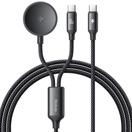 Încãrcãtor wireless MCDODO pentru Samsung Galaxy Watch, cablu USB-C 2 în 1 pentru laptop