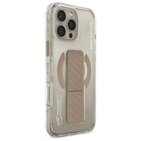 Skinarma etui Axon iPhone 16 Pro 6.3 Magnetic Charging + Grip Stand szampański/champagne