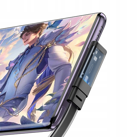 MCDODO KABEL USB-C KĄTOWY SZYBKIE ŁADOWANIE USB TYP C 3A 65W CZARNY 2M