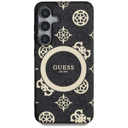 GUESS ETUI DO SAMSUNG GALAXY S25 Z DO MAGSAFE I WZOREM PEONY ELECTROPLATED