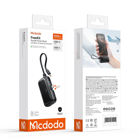 MCDODO MAŁY POWERBANK DO TELEFONU SZYBKIE ŁADOWANIE 5000MAH 3 X USB-C 22,5W