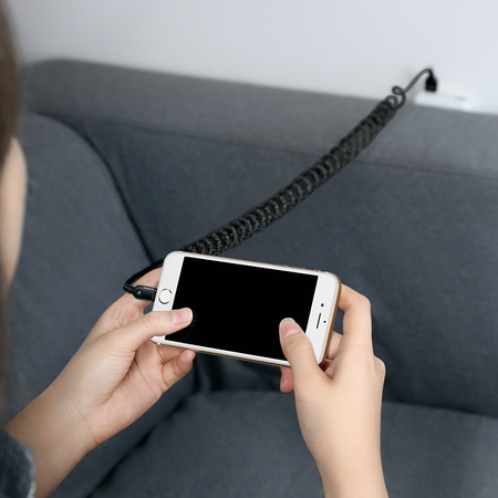 MCDODO KABEL USB-C SPIRALNY SPRĘŻYNOWY SZYBKIE ŁADOWANIE USB TYP C LED 2M