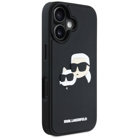 KARL LAGERFELD ETUI HC 3D RUBBER DOUBLE HEADS DO IPHONE 16 OCHRONNE