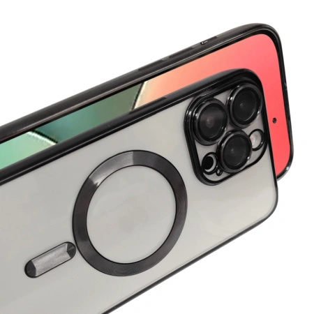 Etui Metal MagS iPhone 14 Plus Czarny