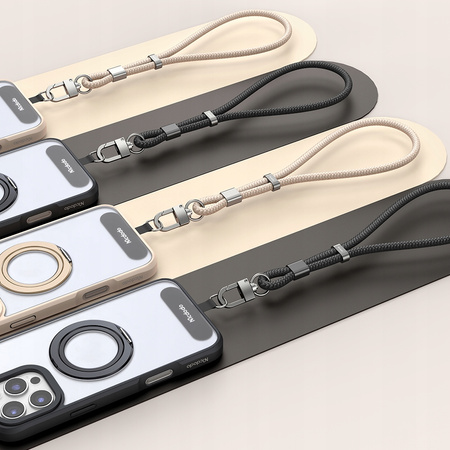 MCDODO Handy-Umhängeband, universell einsetzbar, robust, dick, schwarz, 6 mm