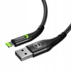 MCDODO USB-Lightning-Kabel, 36 W, Schnellladefunktion für iPhone 13 und 14, 2 m, LED, Schwarz