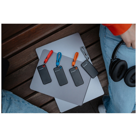 Dysk Zewnętrzny Verbatim Pocket SSD 2TB - brelok do kluczy z kablem USB-C 3.2 gen.2 czarno-czerwony/black-red 32196