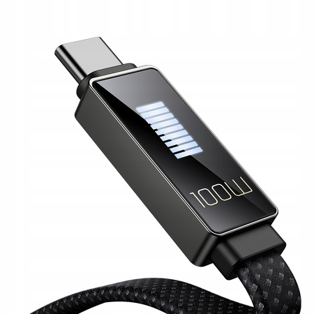 MCDODO KABEL USB-C SZYBKIE ŁADOWANIE DO SAMSUNG APPLE USB TYP C 100W 1M LED