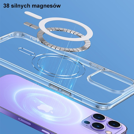 USAMS ETUI ICE MAGNET DO IPHONE 14 PLUS 15 PLUS 6,7 WODOODPORNE MAGNETYCZNE