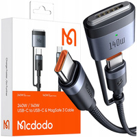 MCDODO CHARGING ADAPTER CABLE MACBOOK AIR PRO USB-C MAGSAFE 3 140W 2M