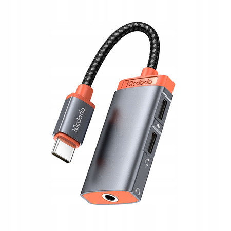 MCDODO ADAPTER USB-C MINI JACK 3,5MM PRZEJŚCIÓWKA KABEL AUX DO SAMSUNG DAC