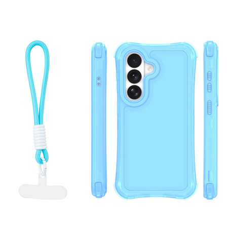 Nakładka SafePop ze smyczą do Samsung Galaxy S26 Plus niebieska