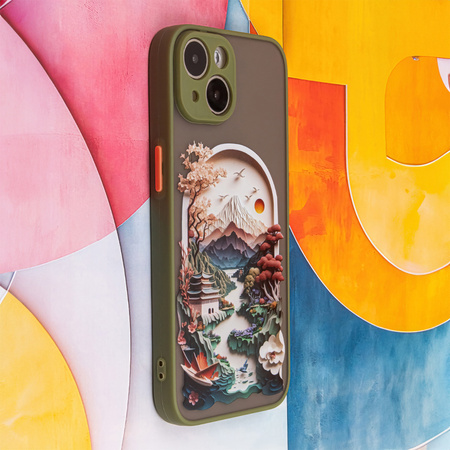 Nakładka Ultra Trendy do iPhone 14 6,1" Travel zielona