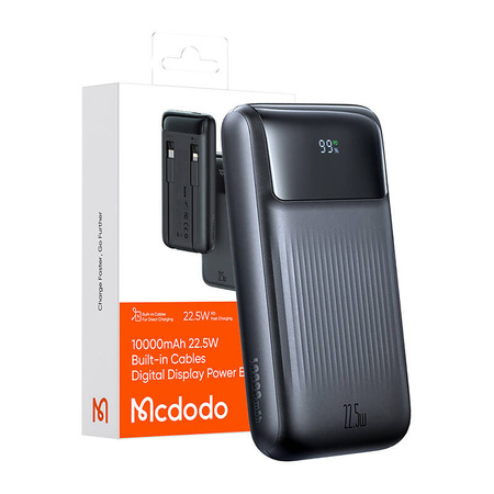 Baterie externã Mcdodo MC-0241 Disc digital 10000mAh, 22.5W (negru)