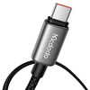 MCDODO KABEL USB-C USB-C SZYBKIE ŁADOWANIE USB TYP C PD 240W 1M LED CZARNY