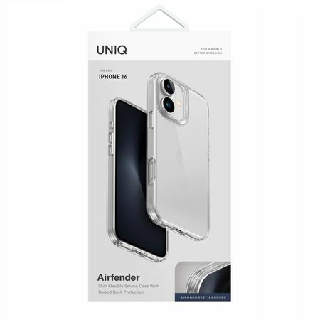 UNIQ ETUI AIR FENDER DO IPHONE 16 6.1 OCHRONNE CASE LEKKIE PRZEZROCZYSTE